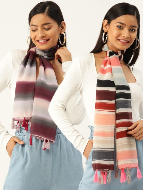 

Trend Arrest Women Set of 2 Scarves, Multi