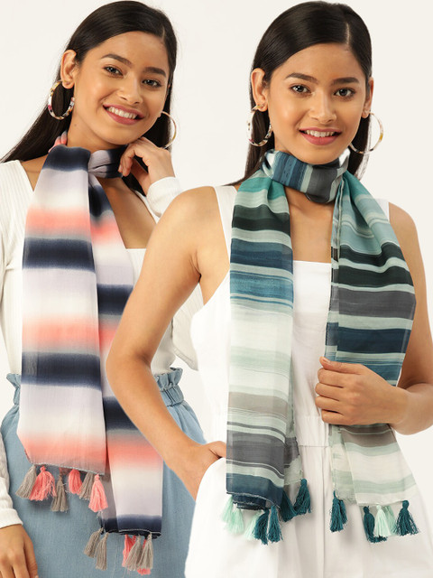

Trend Arrest Women Set of 2 Scarves, Multi
