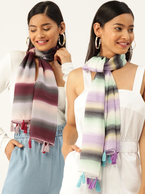 

Trend Arrest Women Set of 2 Scarves, Multi