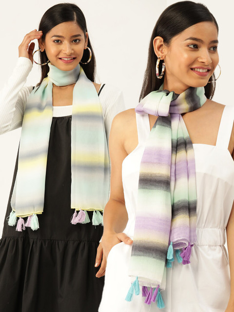 

Trend Arrest Women Pack of 2 Scarves, Multi