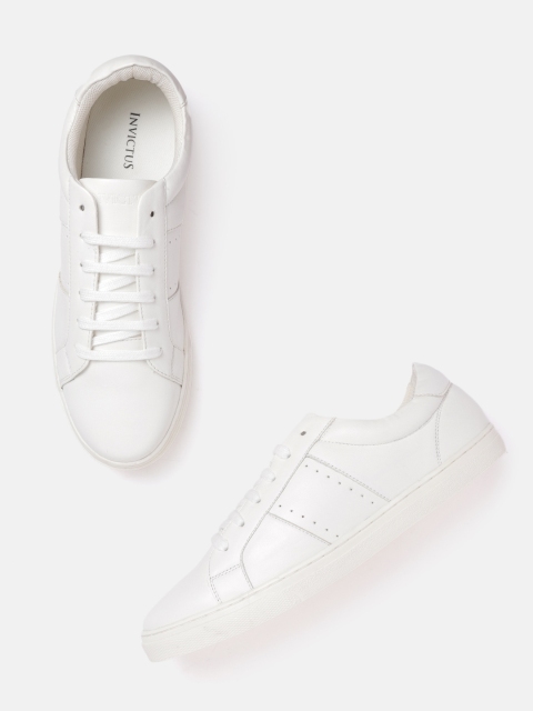 

INVICTUS Men White Perforated Sneakers
