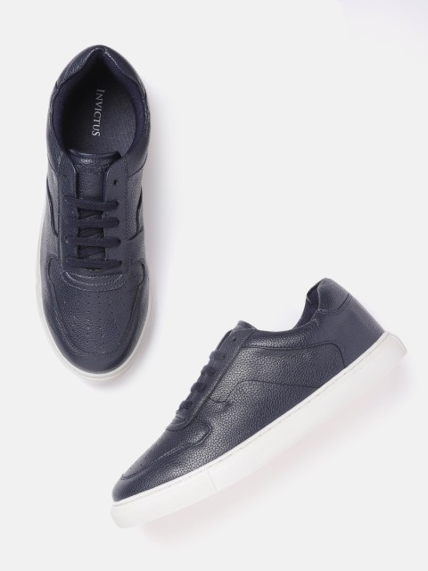 

INVICTUS Men Navy Blue Perforated Sneakers