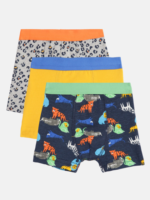 

mothercare Boys Set of 3 Multicoloured Trunks, Multi