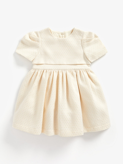 

mothercare Cream-Coloured Embellished Net Dress