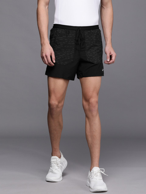 

Nike Men Black Self Striped Dri-FIT Flex Stride Run Division Sustainable Running Shorts