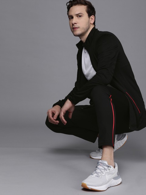 

Nike Men Black Solid Dri-FIT Academy Knit Soccer Tracksuit