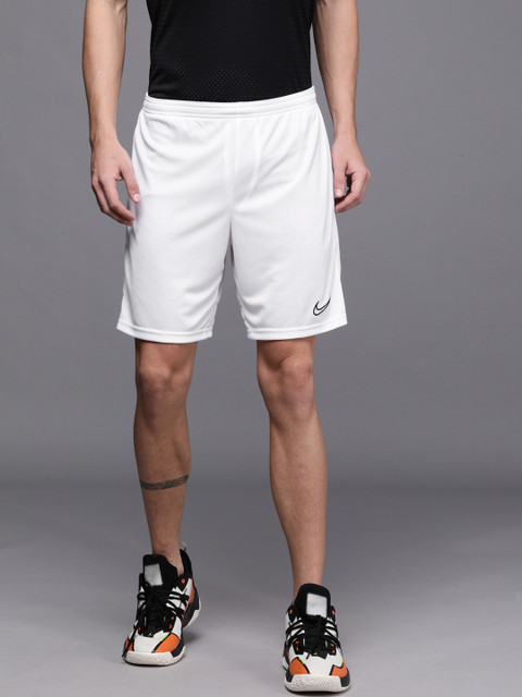 

Nike Men White Mid-Rise Solid Regular Shorts