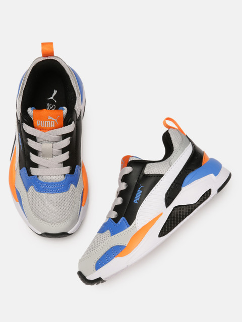 

Puma Boys Grey & Blue Colourblocked X-Ray 2 Square Sneakers