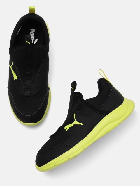 

Puma Boys Black Fun Racer Slip-On Sneakers