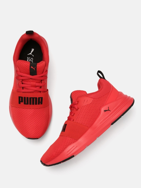 

Puma Boys Red Wired Run Sneakers