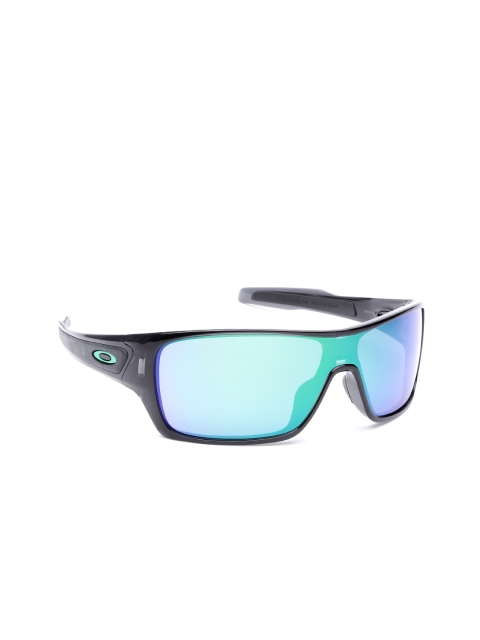 

OAKLEY Men Mirrored Rectangular Sunglasses 0OO930793070432, Blue