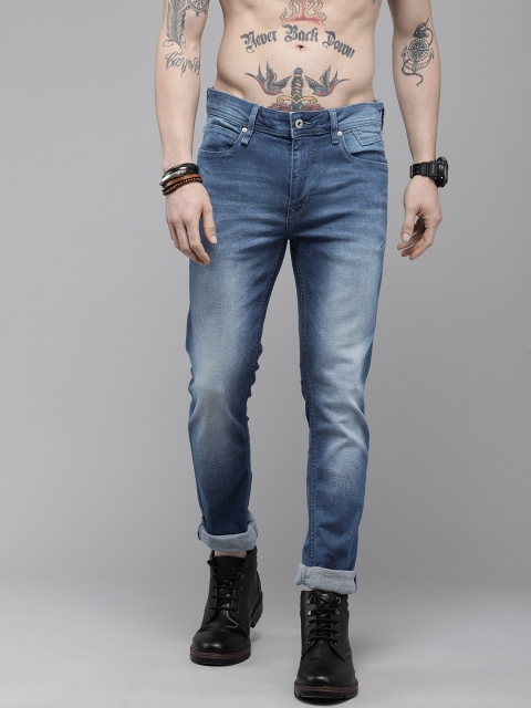

Roadster Men Blue Skinny Fit Light Fade Mid Rise Stretchable Jeans