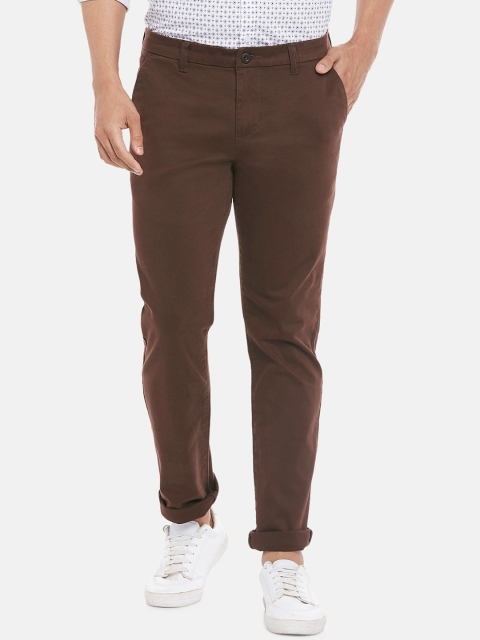 

BYFORD by Pantaloons Men Brown Chinos Trousers