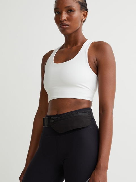 

H&M Women Black Running Belt Bag
