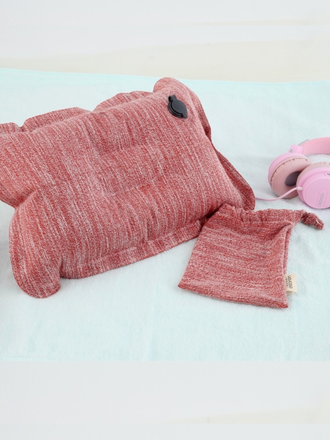 

YOYOSO Pink Solid Inflatable Waist Pillow