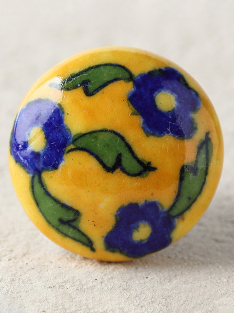 

Neerja Yellow & Blue Cabinet Drawer Knobs
