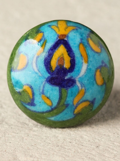 

Neerja Blue Cabinet Drawer Knobs, Green