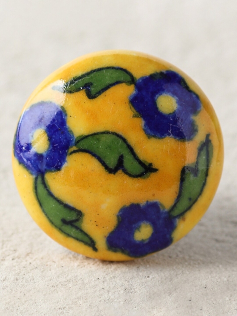 

Neerja Yellow & Blue Cabinet Drawer Knobs