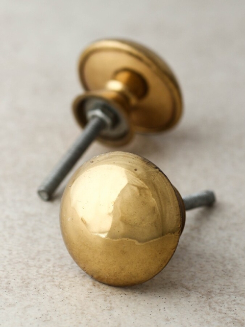 

Neerja Gold-Toned Handmade Round Shape Brass Metal Drawer Knob