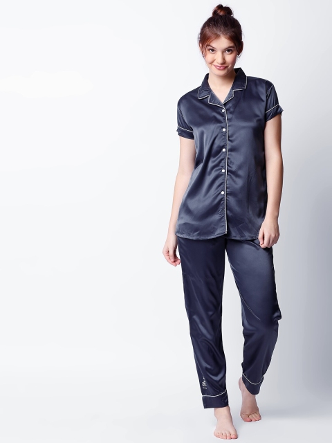 

I like me Women Grey Night Suit