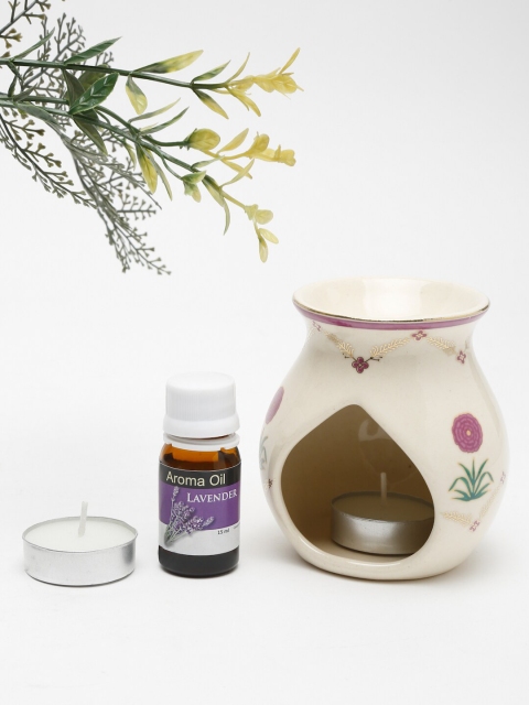 

Fabindia Off-White Ceramic Adwaya Burner Gift Set