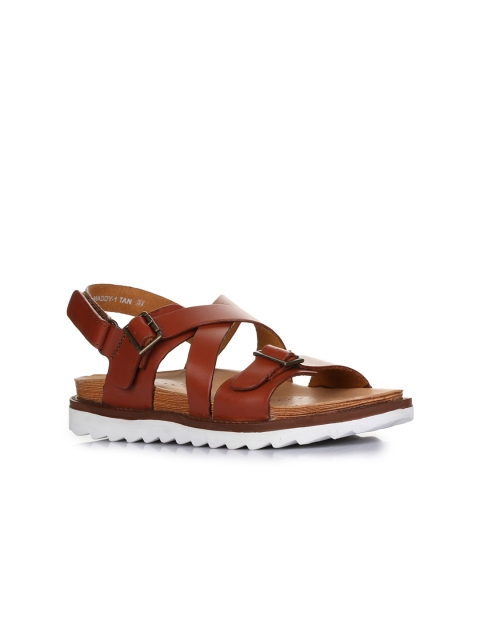 

Liberty Women Tan Leather Comfort Sandals