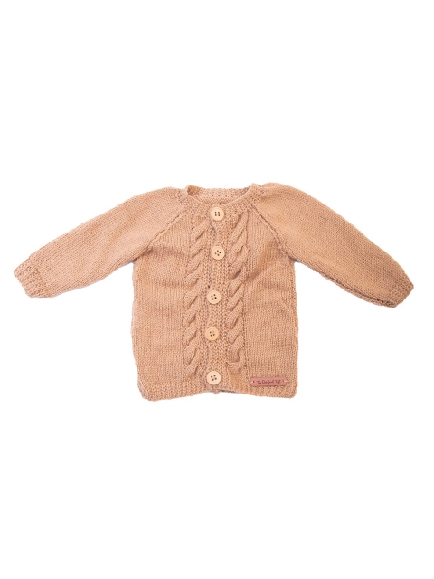 

The Original Knit Kids Brown Cable Knit Handmade Cardigan