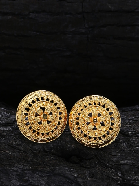 

ZeroKaata Gold-Plated Handcrafted Circular Studs