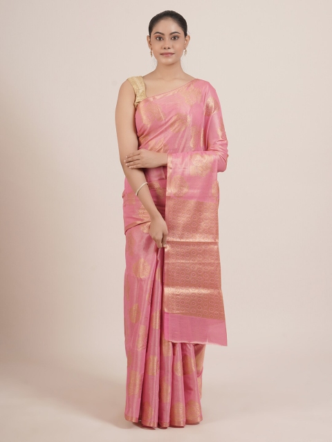 

Pothys Women Pink Tissue Saree
