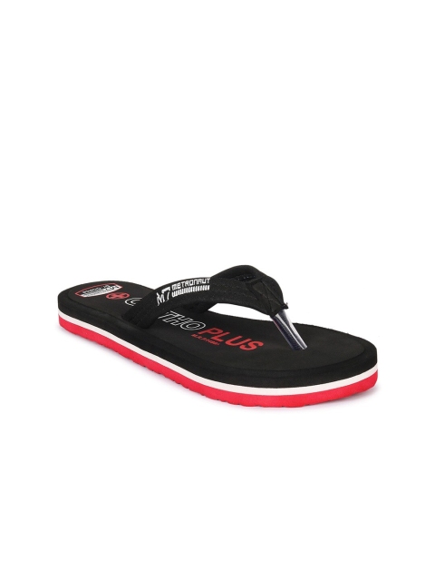 

M7 by Metronaut Women Black & Red Printed Rubber Thong Flip-Flops