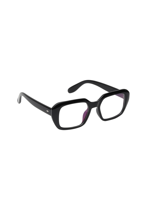 

Olvin Unisex Black & Transparent Full Rim Square Frames
