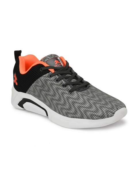 

OFF LIMITS Men Grey Mesh Running Non-Marking Shoes