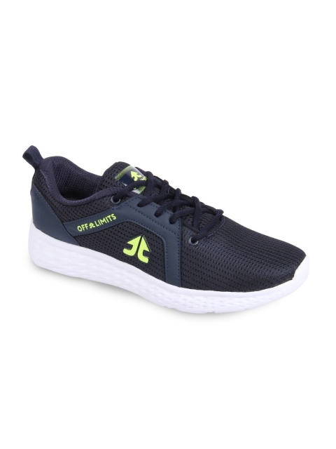

OFF LIMITS Men Navy Blue Mesh Running Non-Marking Shoes