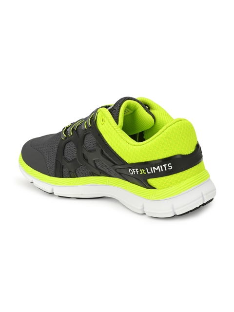 

OFF LIMITS Men Grey Mesh Running Non-Marking Shoes