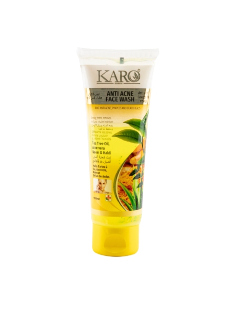 

Karo Anti Acne Face Wash 100ml, Yellow