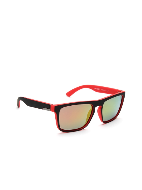 

Daniel Klein Men Polarised Mirrored Rectangular Sunglasses DK3007-COL1, Orange