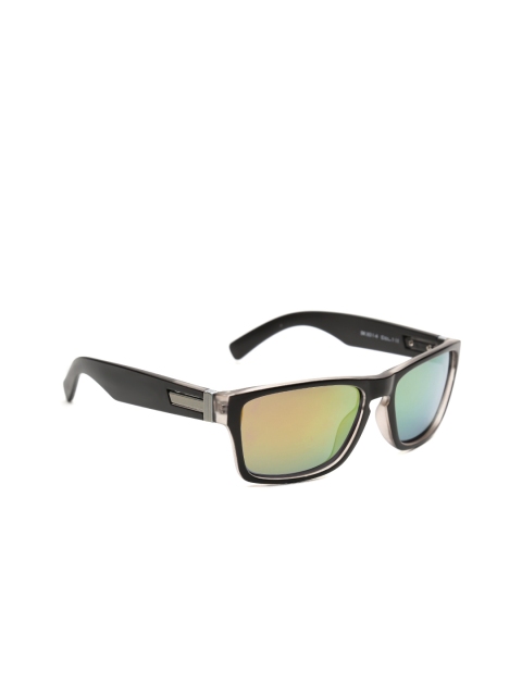 

Daniel Klein Men Polarised Mirrored Rectangular Sunglasses DK3014-COL1, Green