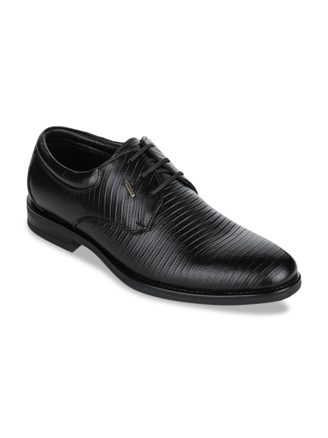 

Liberty Men Black Textured Formal Derbys