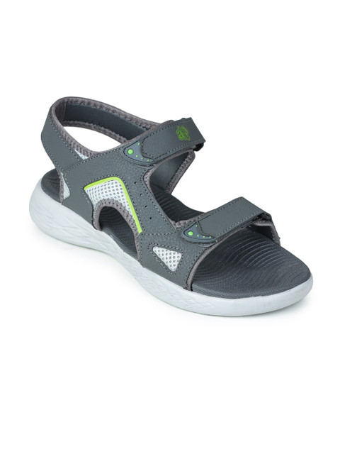 

Liberty Men Grey & Green PU Comfort Sandals