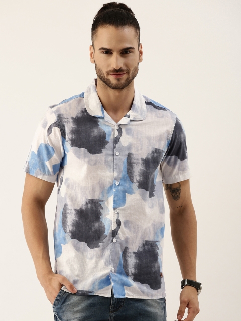 

Campus Sutra Men Multicoloured Cotton Abstract Print Casual Shirt, Multi