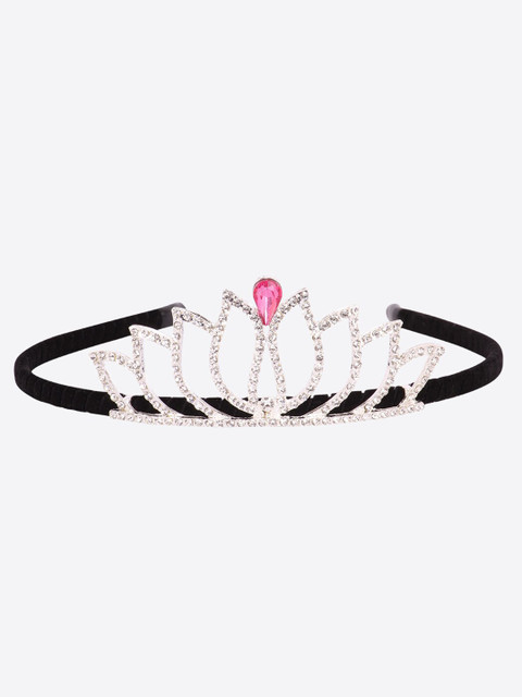 

CUTECUMBER Girls Black & White Embellished Hairband