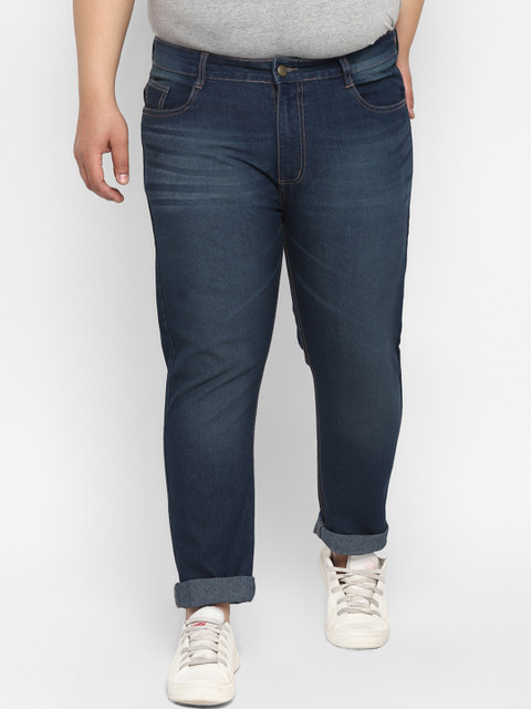 

Urbano Plus Men Blue Mid-Rise Light Faded Jeans