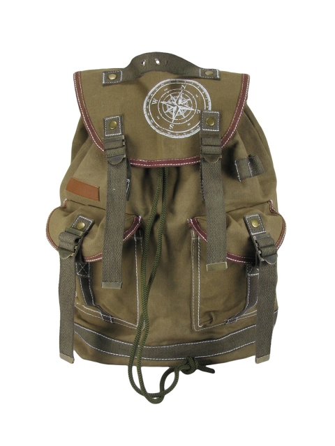 

The House of Tara Unisex Khaki Solid Backpack