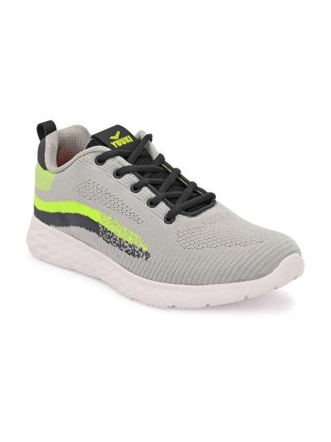 

Yuuki Men Grey Mesh Running Non-Marking Shoes