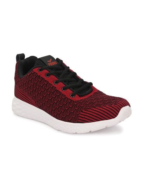 

Yuuki Men Maroon Mesh Running Non-Marking Shoes