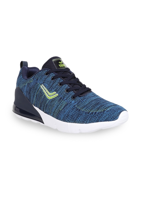 

Yuuki Men Navy Blue Mesh Running Non-Marking Shoes