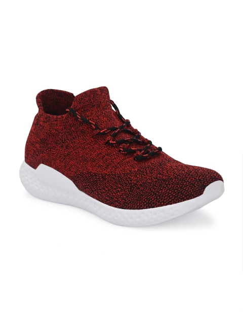 

Yuuki Men Maroon Mesh Running Non-Marking Shoes