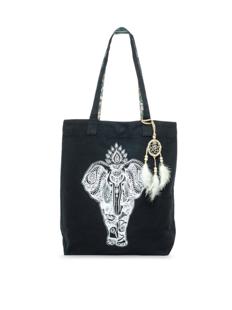 

The House of Tara Black & White Printed Tote Bag