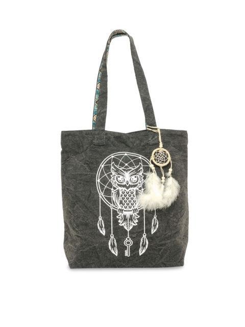 

The House of Tara Charcoal & White Printed Tote Bag