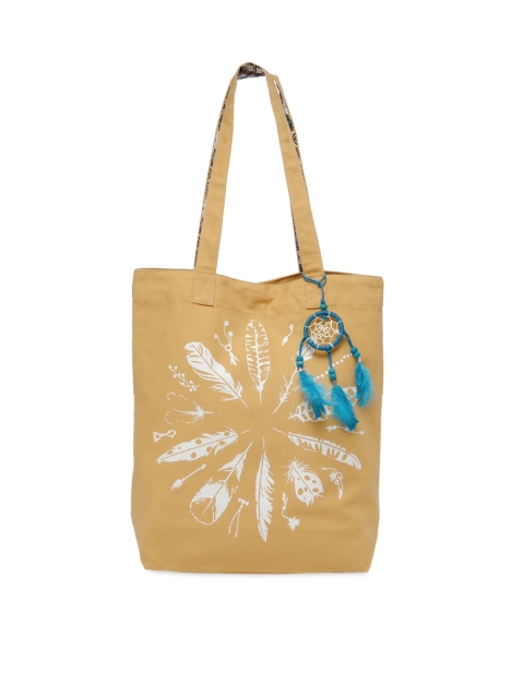 

The House of Tara Beige & White Printed Tote Bag